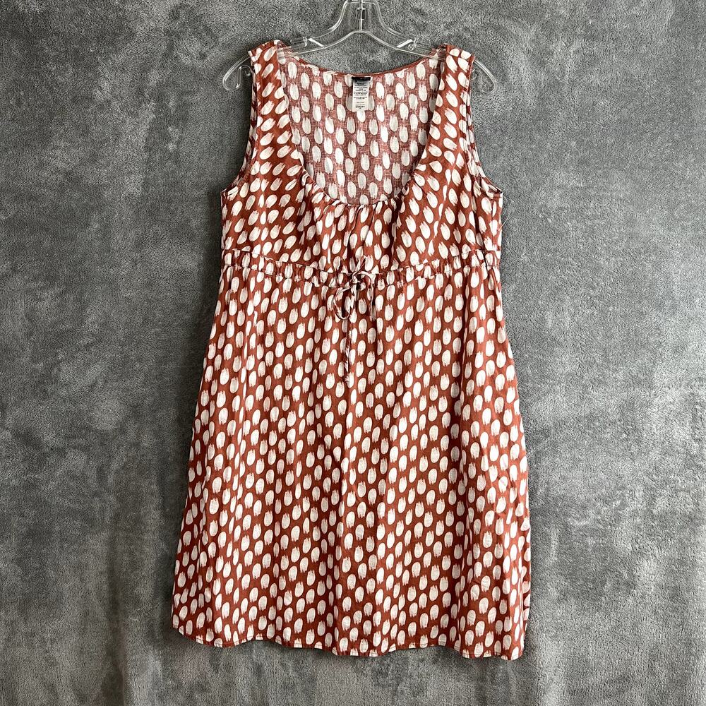 Patagonia‎ Summertime Brushstrokes Dress Womens 14 Hemp Organic Cotton